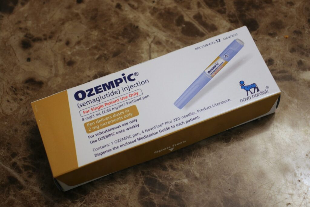 A box of Ozempic GLP-1 medications